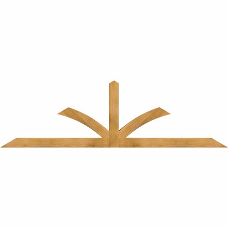 Ekena Millwork Richland Rough Sawn Timber Gable Bracket, Western Red Cedar, 96"W x 28"H x 4"D x 4"F, 7/12 Pitch GBW096X28X0404RIC00RWR